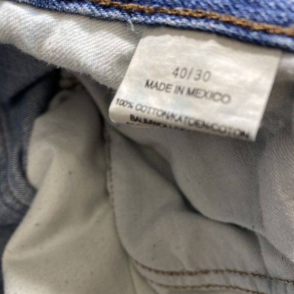 Harley Davidson Genuine Motorclothes Blue Straight Leg Jeans Mens Zip Size 40/30 - Picture 3 of 12